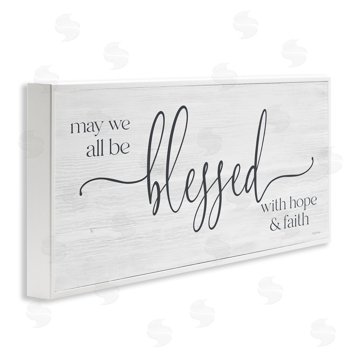Susie Boyer Hope & Faith Blessed Calligraphy Birch Pattern Phrase