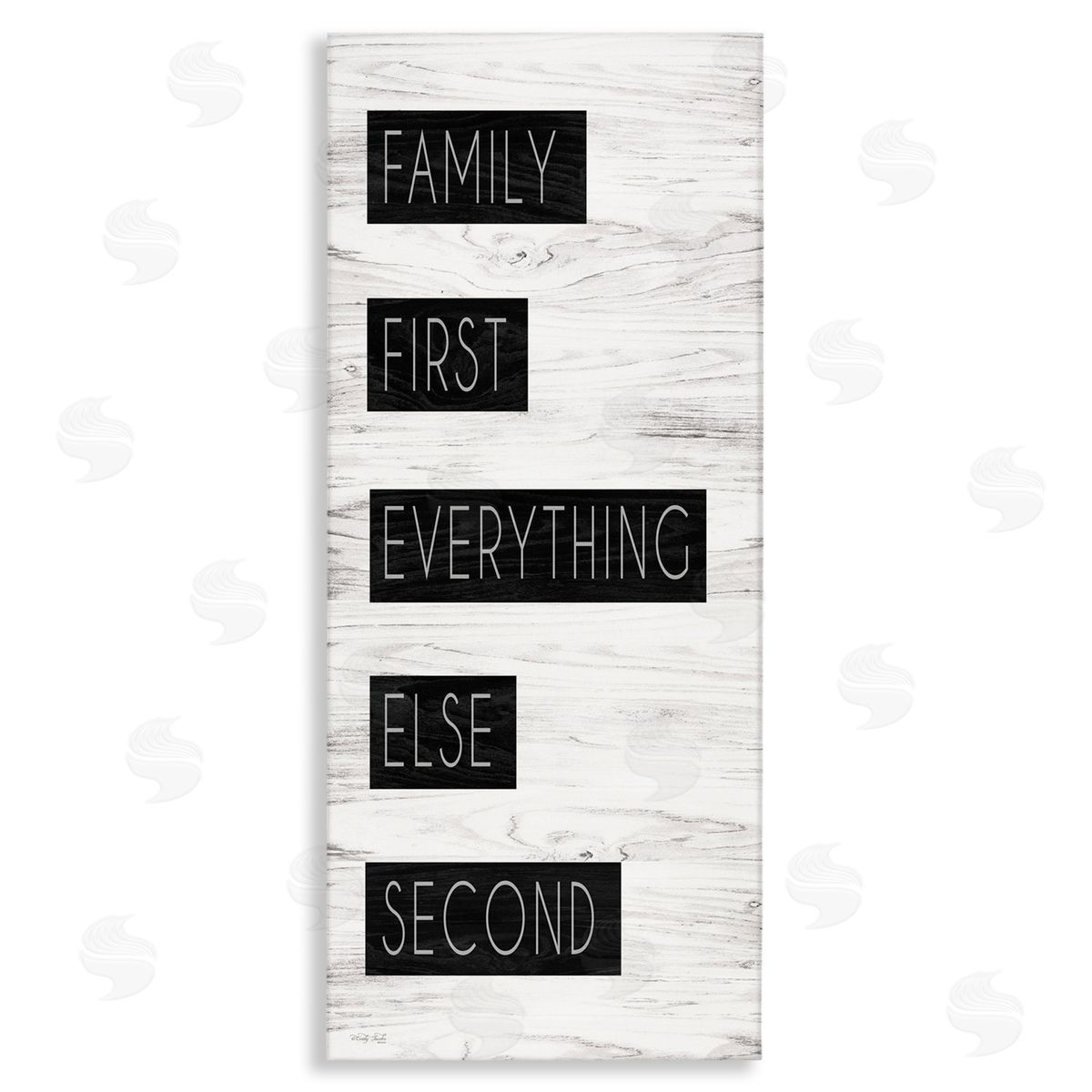 Cindy Jacobs Family First Loving Phrase Rustic Birch Pattern 