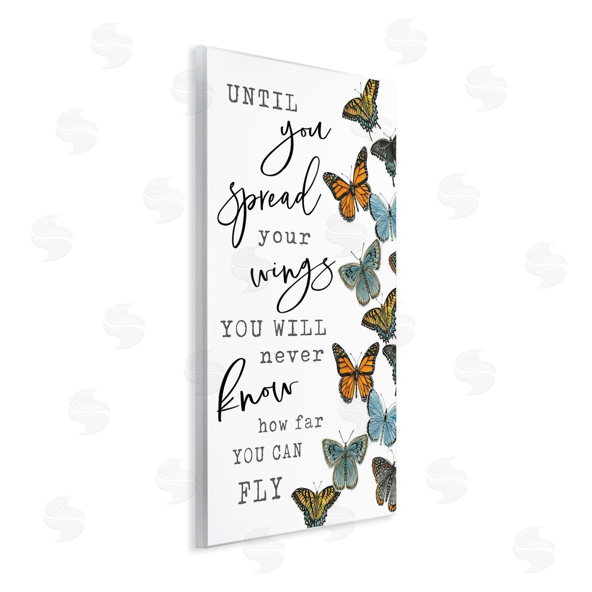 Cindy Jacobs Spread Your Wings Encouraging Butterflies Motivational Quote Wall Plaque Art Print