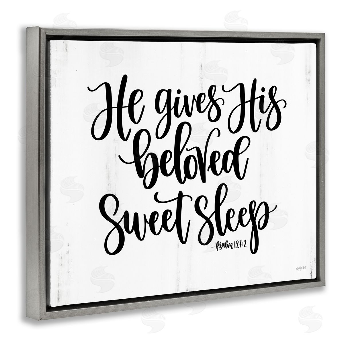 Imperfect Dust Religious Proverb Bible Verse Quote Grain Pattern Gray Floating Frame Canvas Wall Art Print