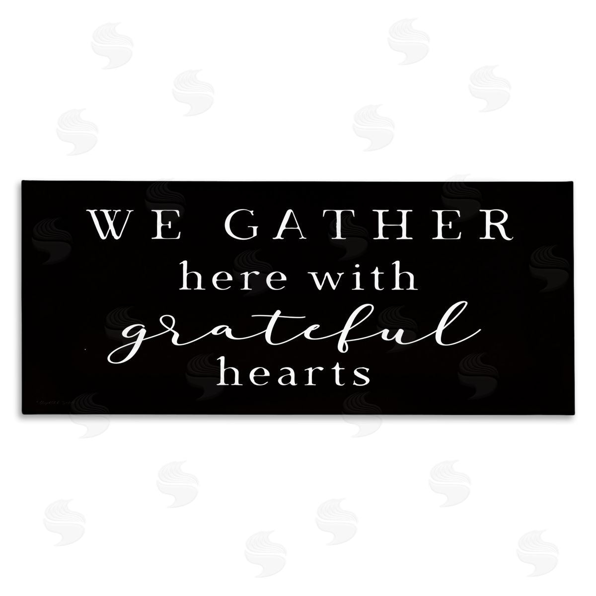 Elizabeth Tyndall Gather With Grateful Hearts Family Typography Sign
