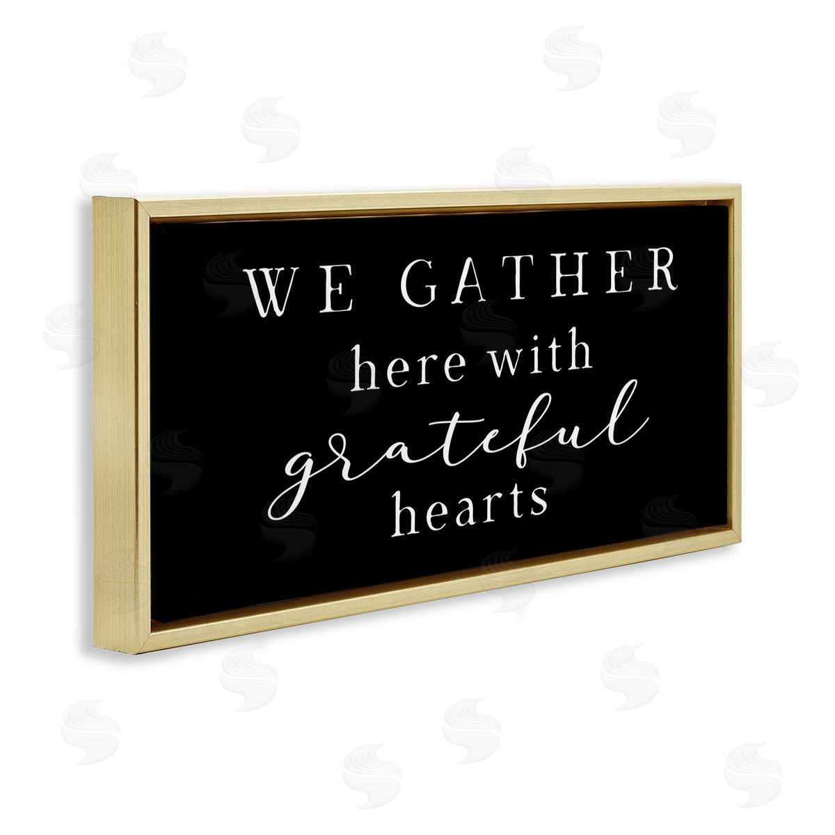 Elizabeth Tyndall Gather With Grateful Hearts Family Typography Sign