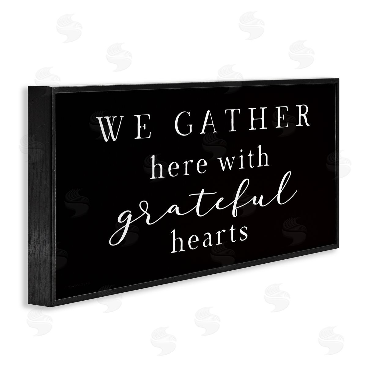 Elizabeth Tyndall Gather With Grateful Hearts Family Typography Sign