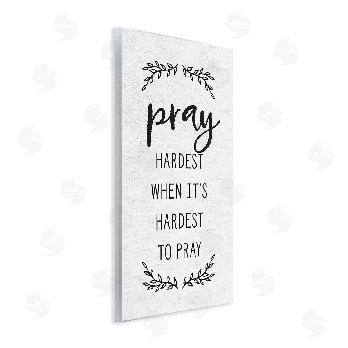 Lettered and Lined Spiritual Prayer Uplifting Religious Quote Rustic Botanicals Wall Plaque Art Print