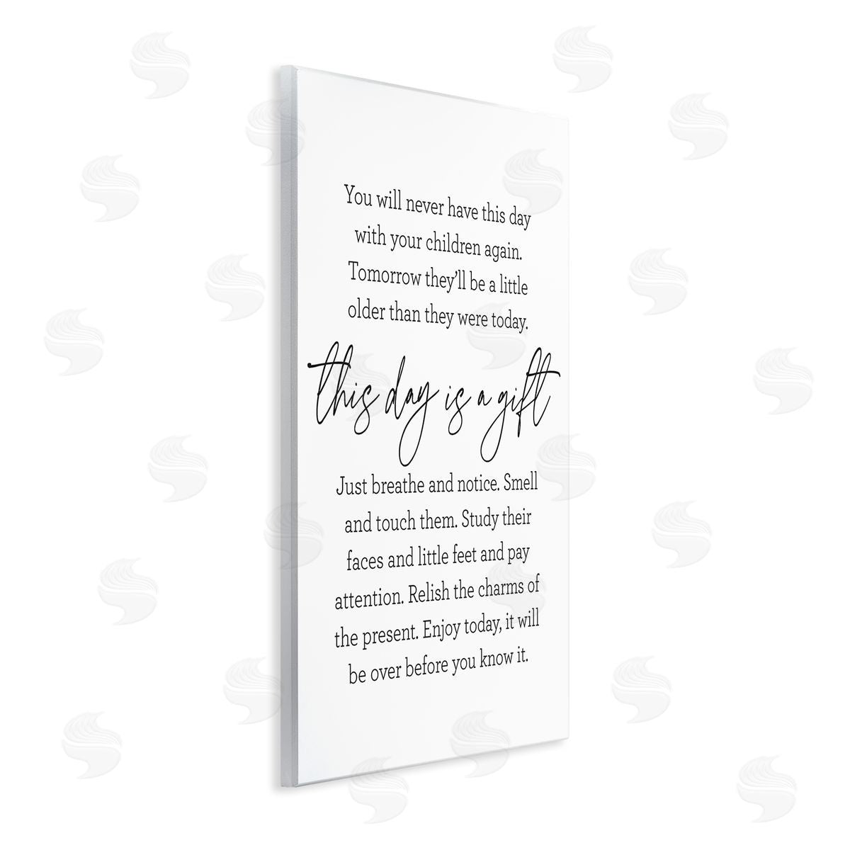 Lettered and Lined Today Is A Gift Heartwarming Parenthood Children Quote Wall Plaque Art Print