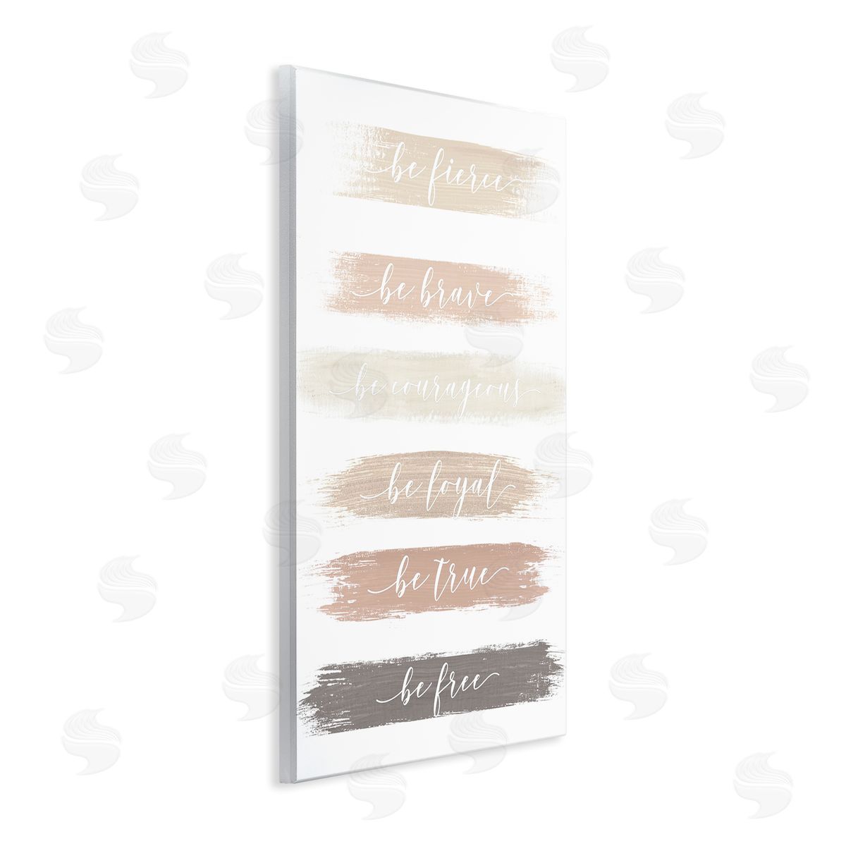 Graffitee Studios Be Free Encouraging Paint Brush Stroke Neutral Tones Wall Plaque Art Print