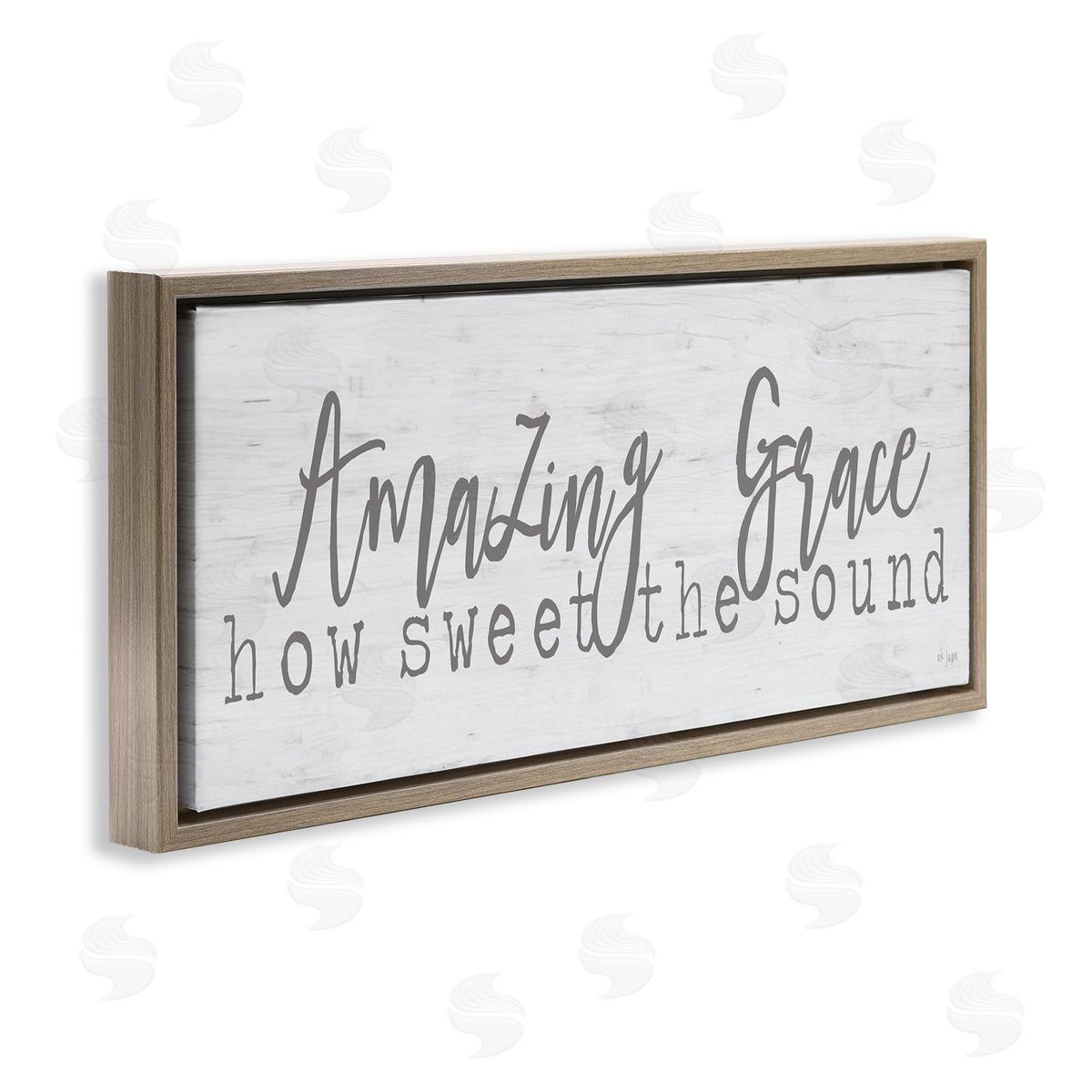 Jaxn Blvd. Amazing Grace Spiritual Christian Phrase Grain Pattern