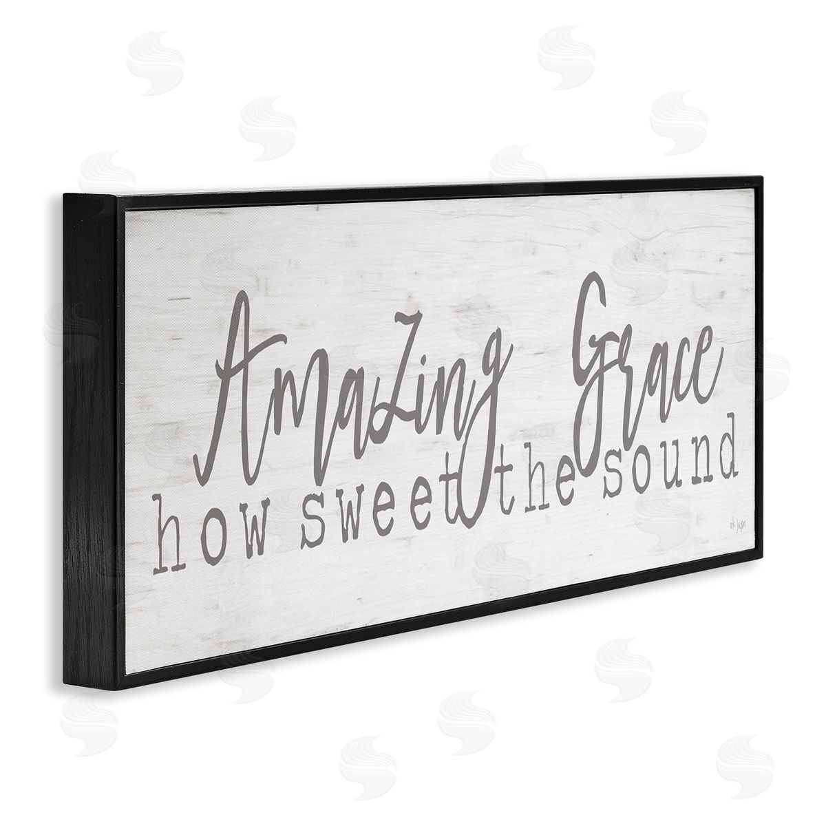 Jaxn Blvd. Amazing Grace Spiritual Christian Phrase Grain Pattern
