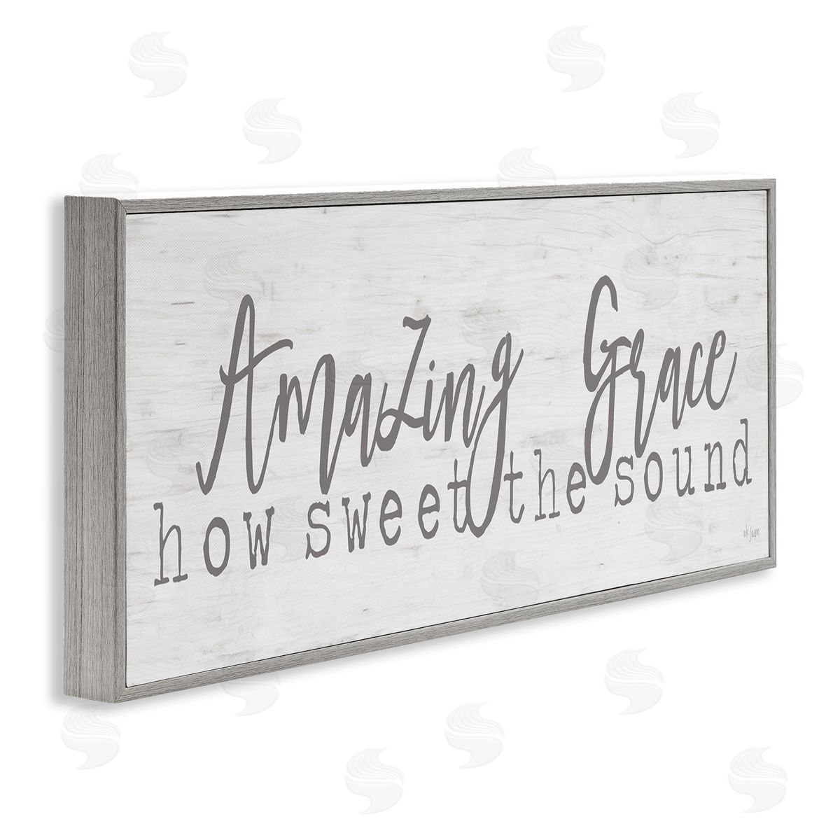 Jaxn Blvd. Amazing Grace Spiritual Christian Phrase Grain Pattern