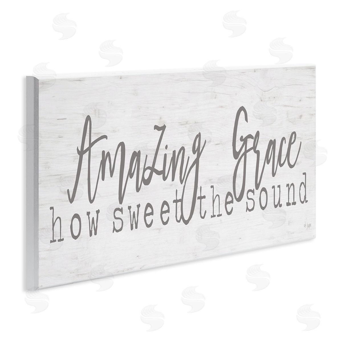 Jaxn Blvd. Amazing Grace Spiritual Christian Phrase Grain Pattern