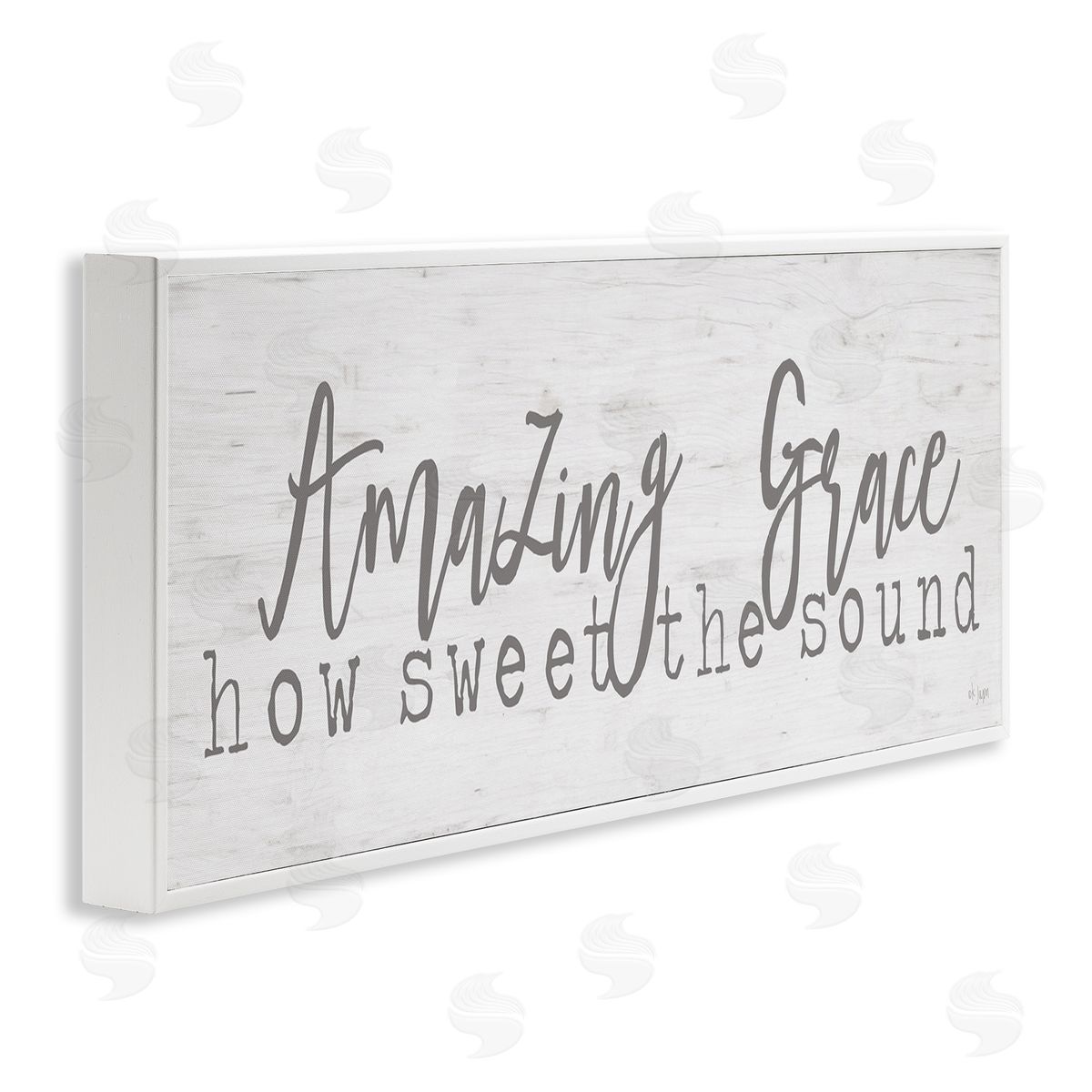 Jaxn Blvd. Amazing Grace Spiritual Christian Phrase Grain Pattern
