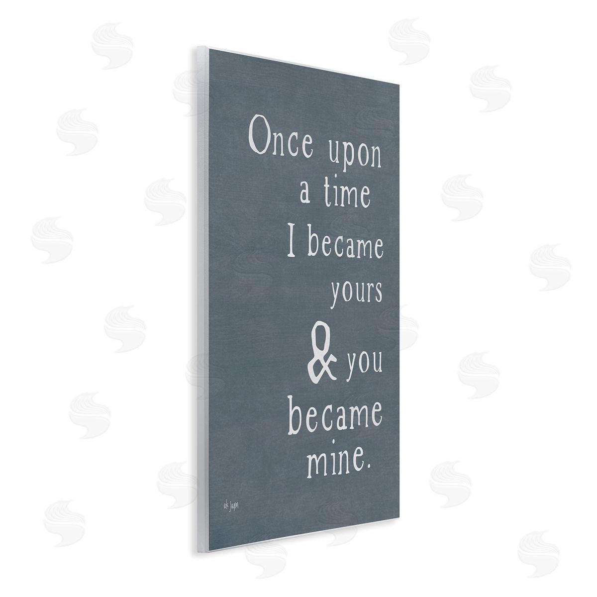 Jaxn Blvd. Once Upon A Time Romantic Couple Loving Quote  Wall Plaque Art Print