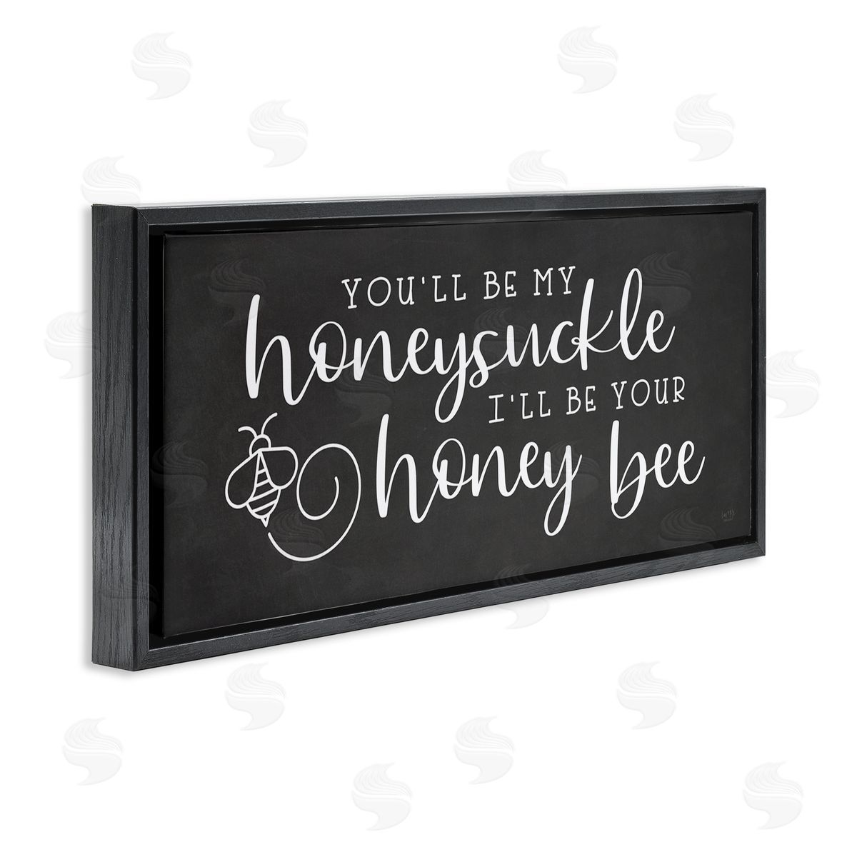 Lux + Me Designs Romantic Honey Bee Insect Calligraphy Couples Sign