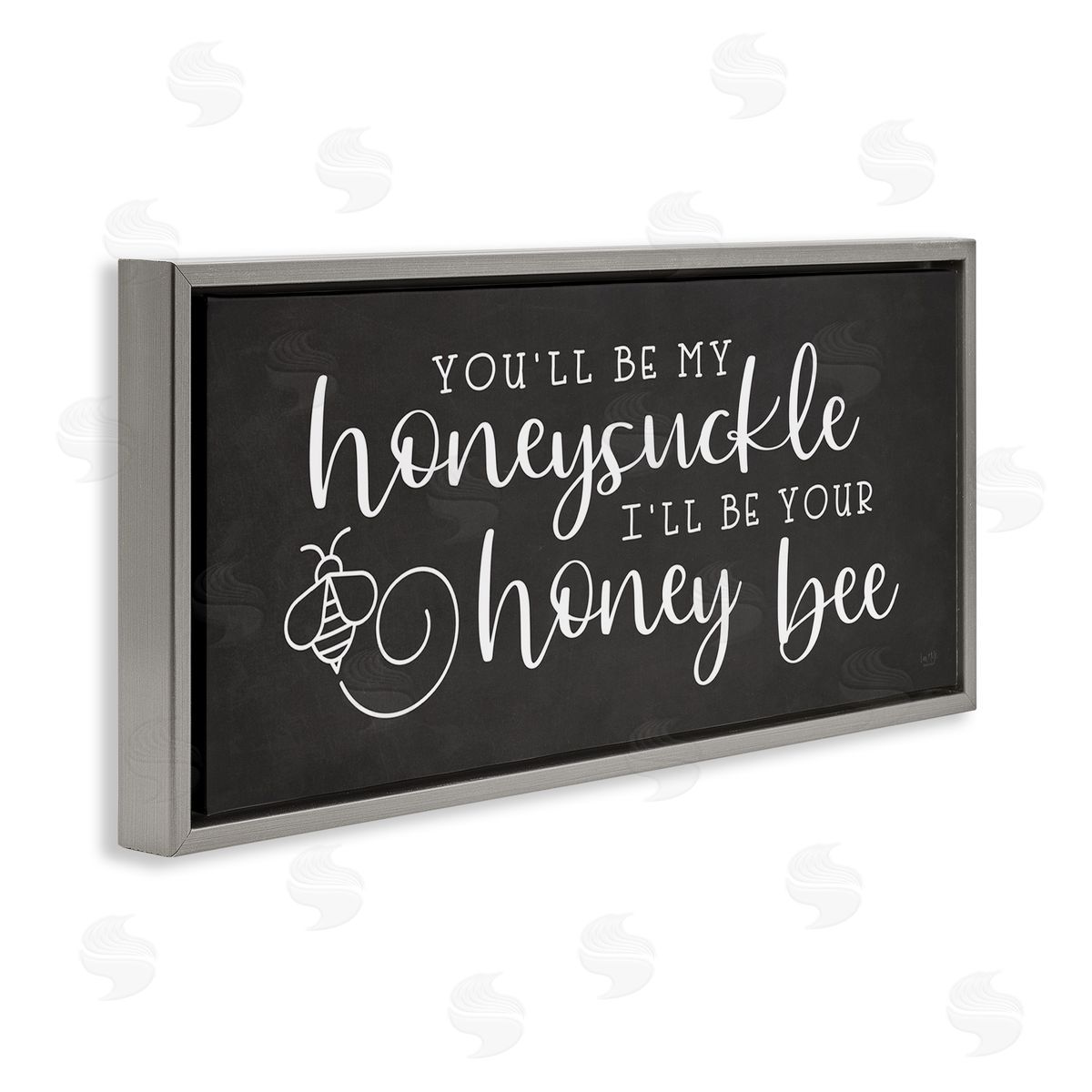 Lux + Me Designs Romantic Honey Bee Insect Calligraphy Couples Sign