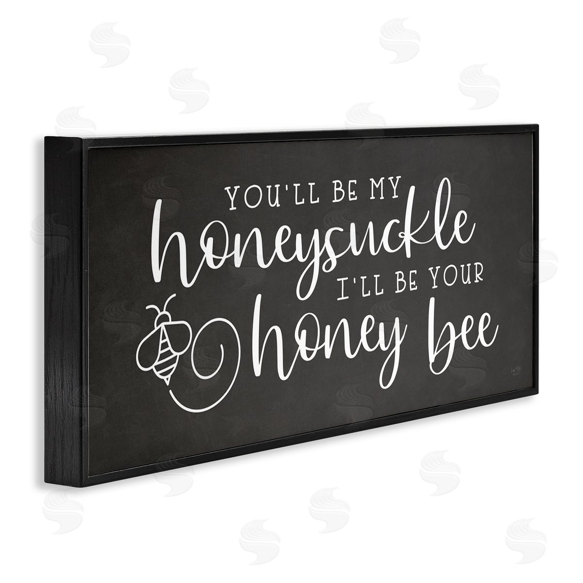 Lux + Me Designs Romantic Honey Bee Insect Calligraphy Couples Sign