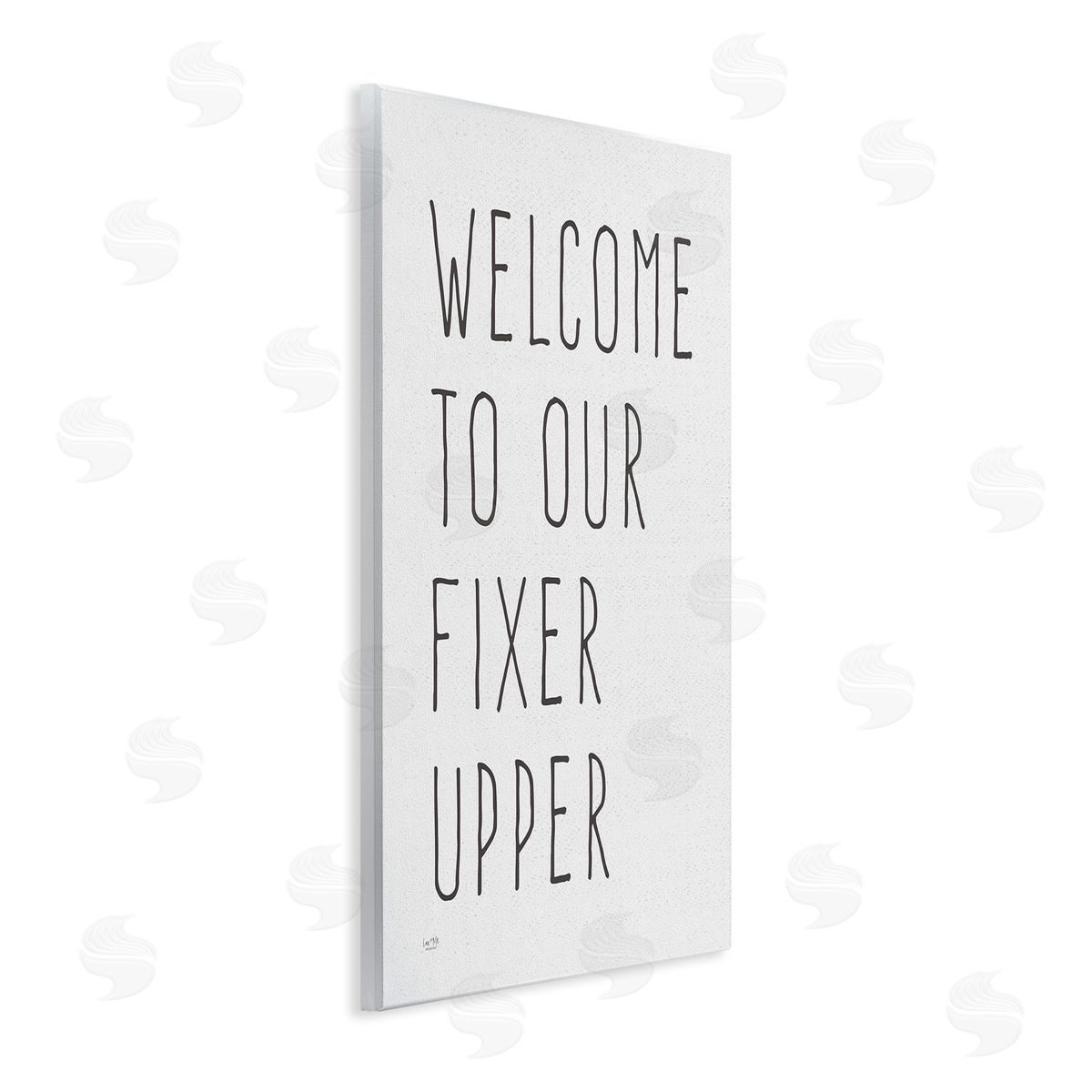Lux + Mes Fixer Upper Home Welcome Sign Casual Typography Wall Plaque Art Print