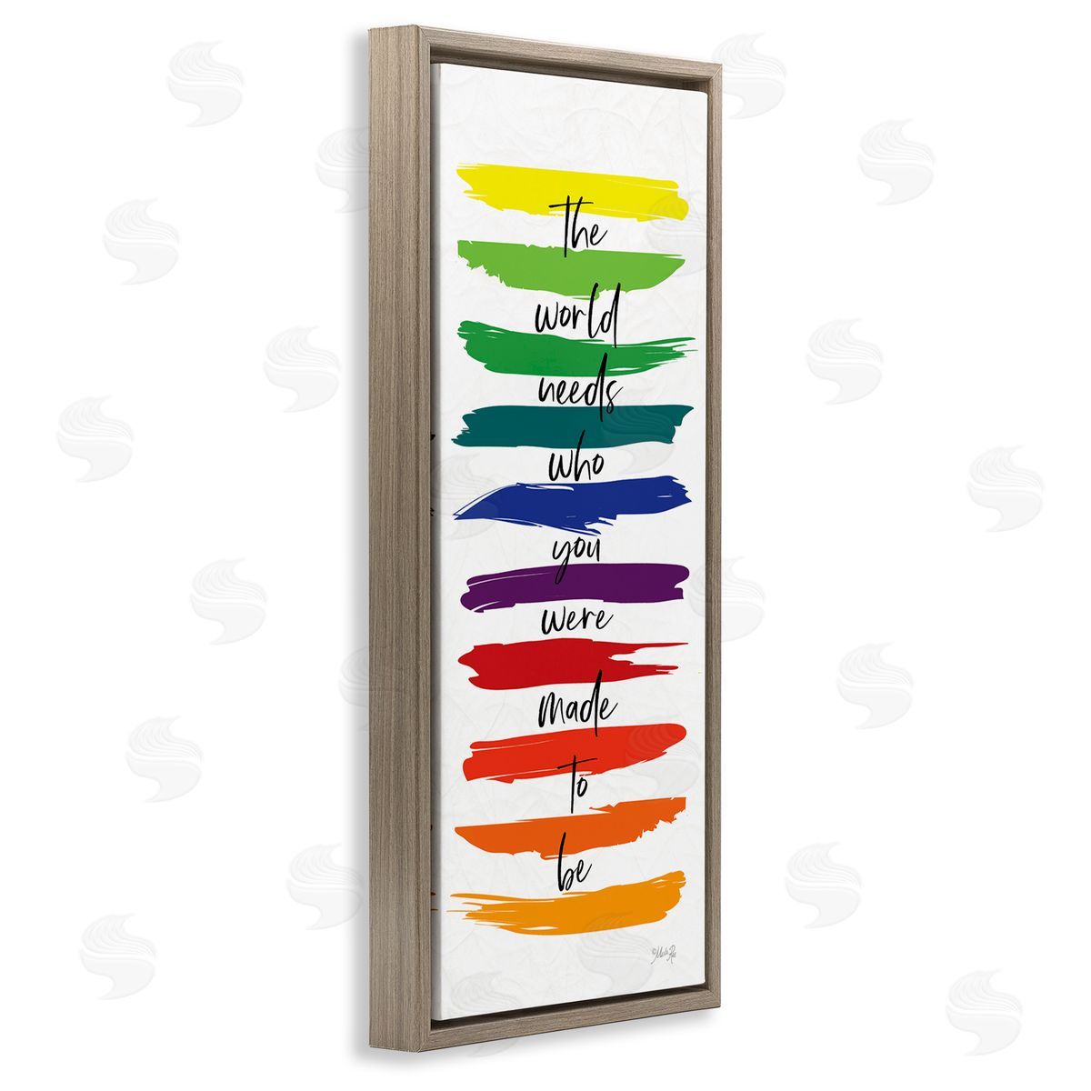 Marla Rae Encouraging Bold Rainbow Quote Paint Brush Strokes 