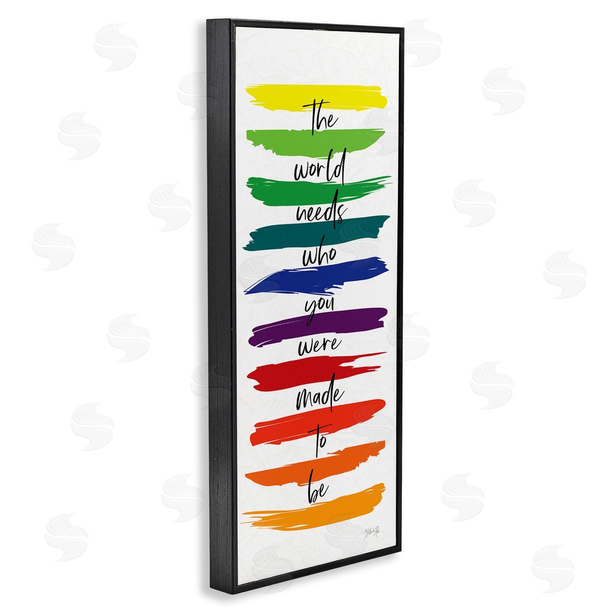Marla Rae Encouraging Bold Rainbow Quote Paint Brush Strokes 