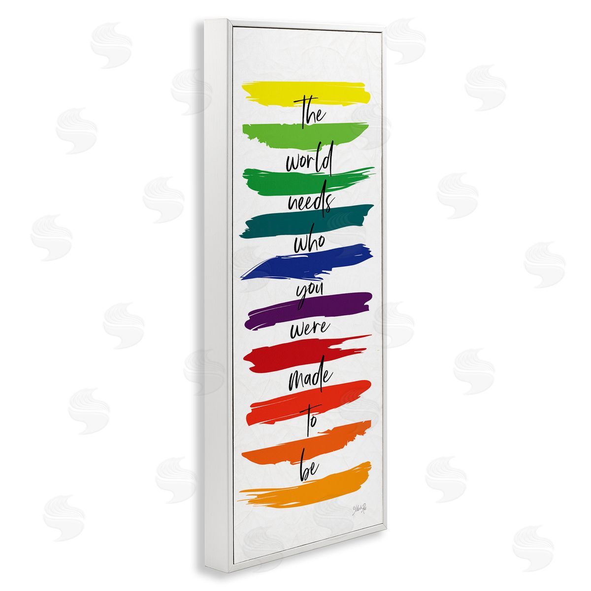 Marla Rae Encouraging Bold Rainbow Quote Paint Brush Strokes 