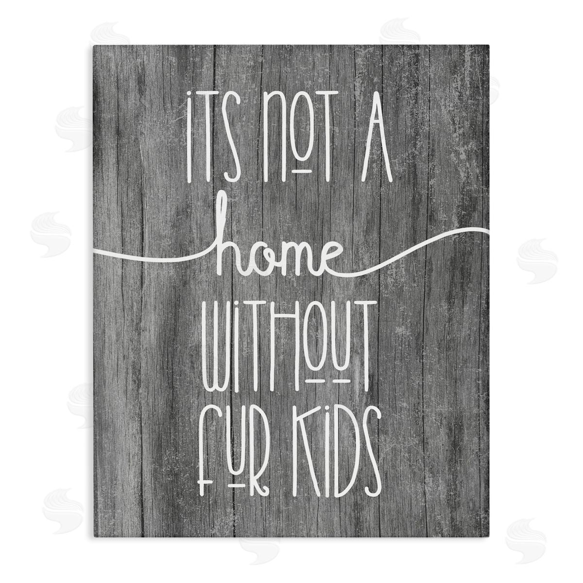 Stupell Studio Fur Kids Animal Lover Rustic Tree Pattern  Stretched Canvas Wall Art Print