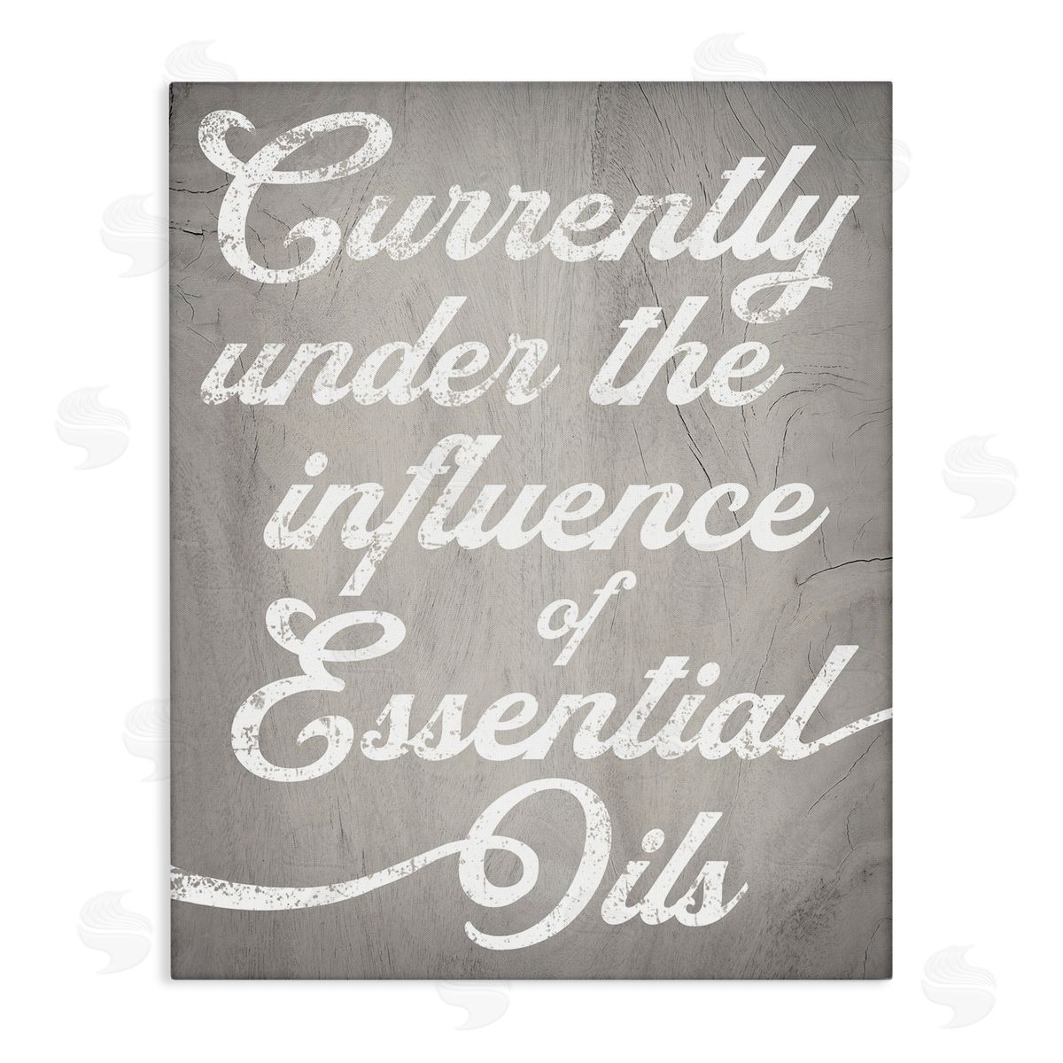 Stupell Studio Witty Essential Oils Humor Vintage Text Stretched Canvas Wall Art Print