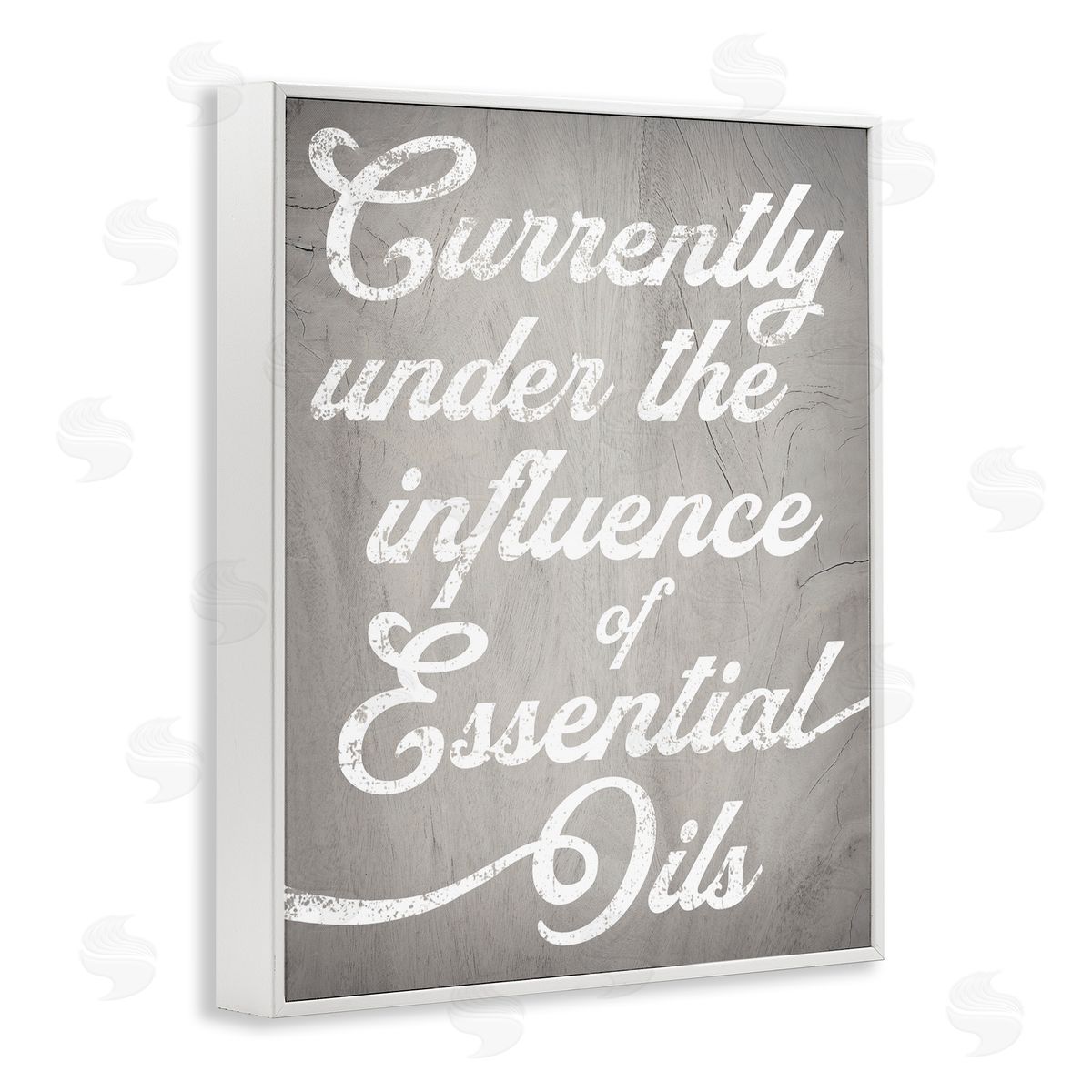 Stupell Studio Witty Essential Oils Humor Vintage Text White Framed Giclee Wall Art Print