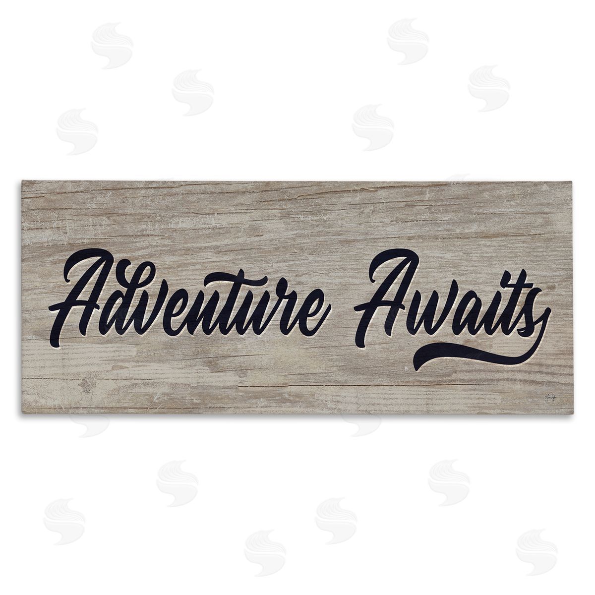 Yass Naffas Designs Adventure Awaits Rustic Vintage Typography Grain Pattern