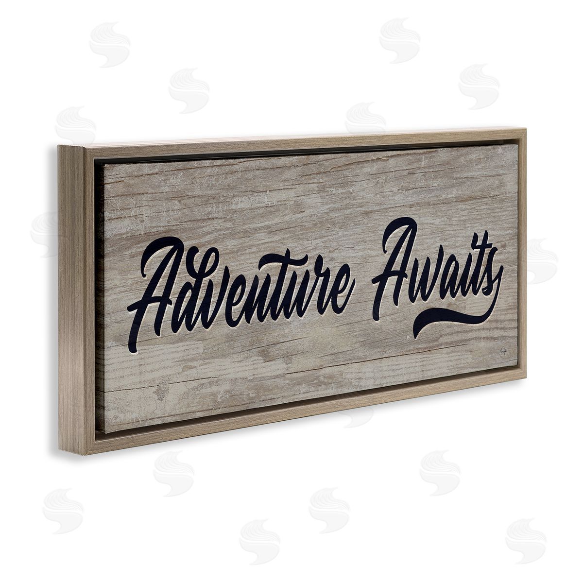 Yass Naffas Designs Adventure Awaits Rustic Vintage Typography Grain Pattern