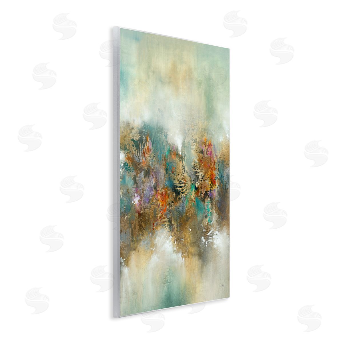 K. Nari Vivid Abstract Botanical Painting Bold Glam Detail Wall Plaque Art Print