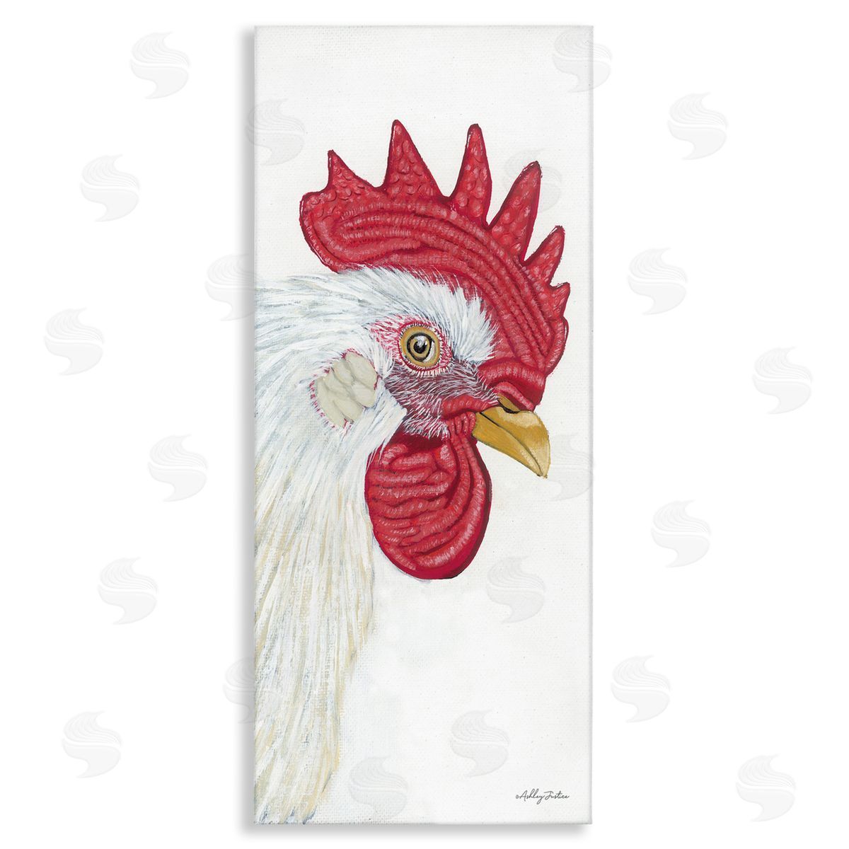Ashley Justice Casual Chicken Rooster Farm Wildlife Portrait 