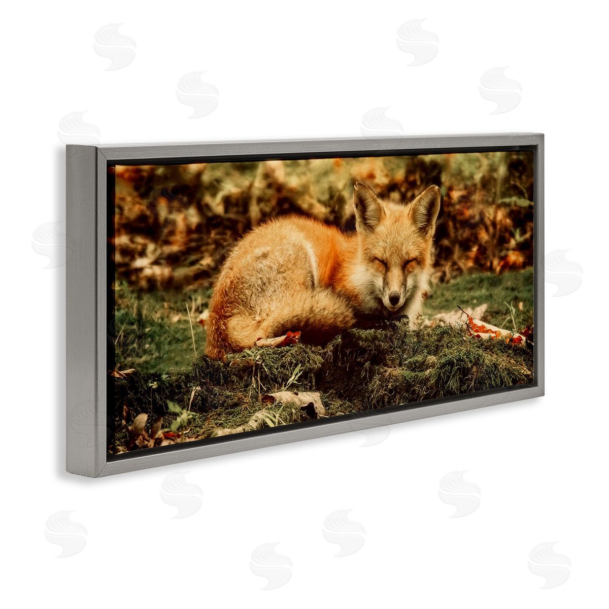 Carrie Ann Grippo-Pike Sleeping Fox Kit Peaceful Forest Floor Lush Nature