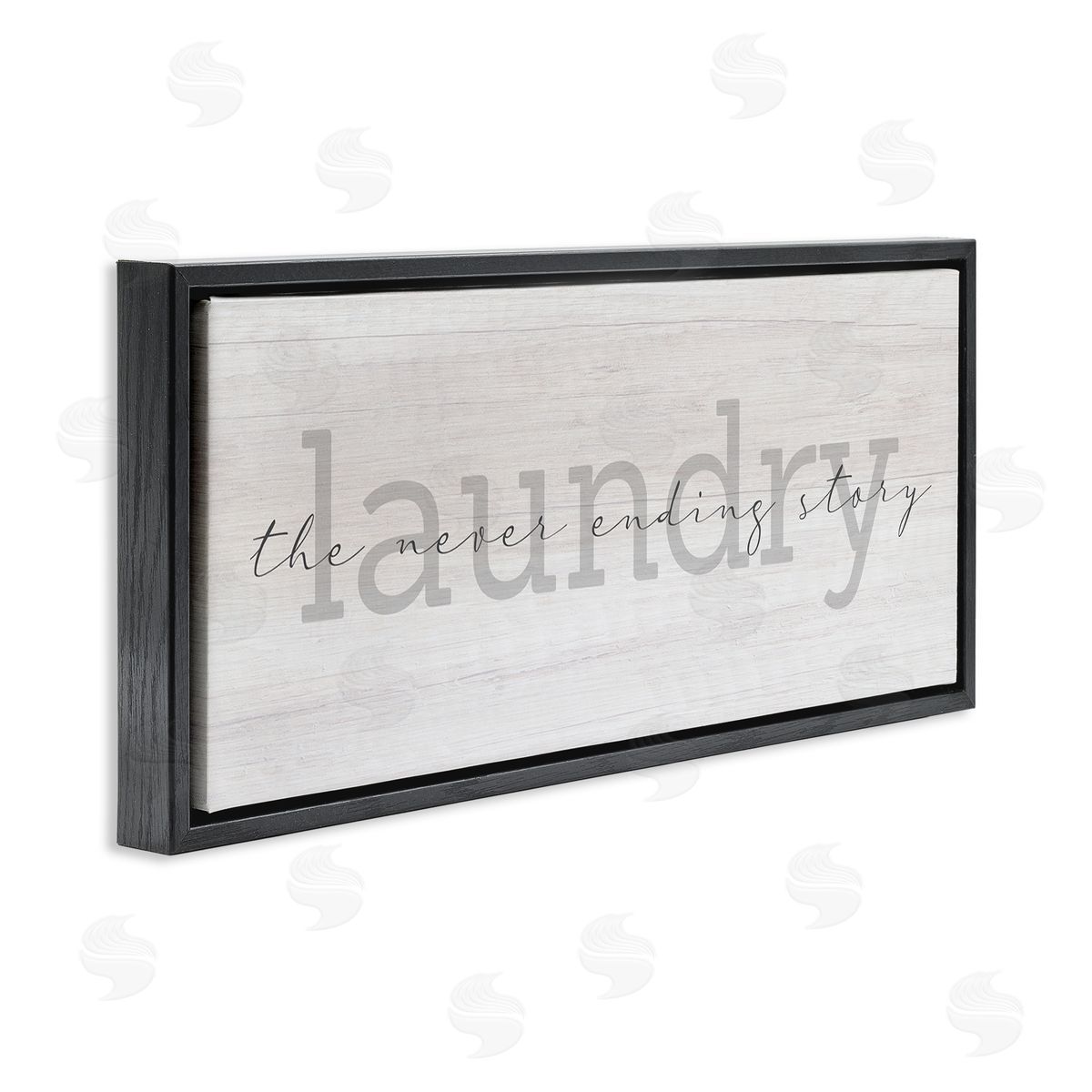 Stupell Studio Laundry Never Ending Story Cursive Typography Sign