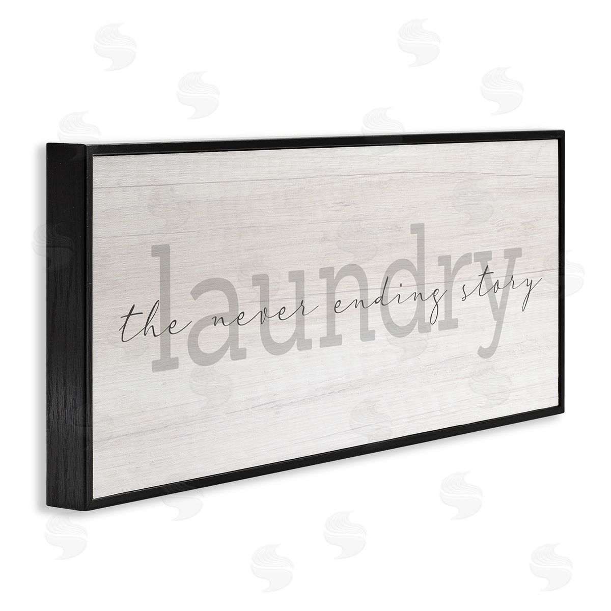 Stupell Studio Laundry Never Ending Story Cursive Typography Sign
