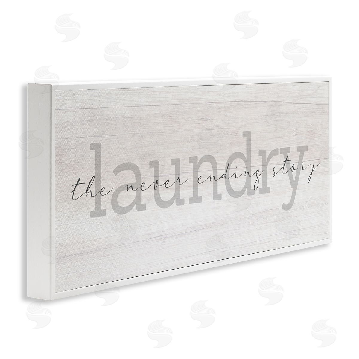 Stupell Studio Laundry Never Ending Story Cursive Typography Sign
