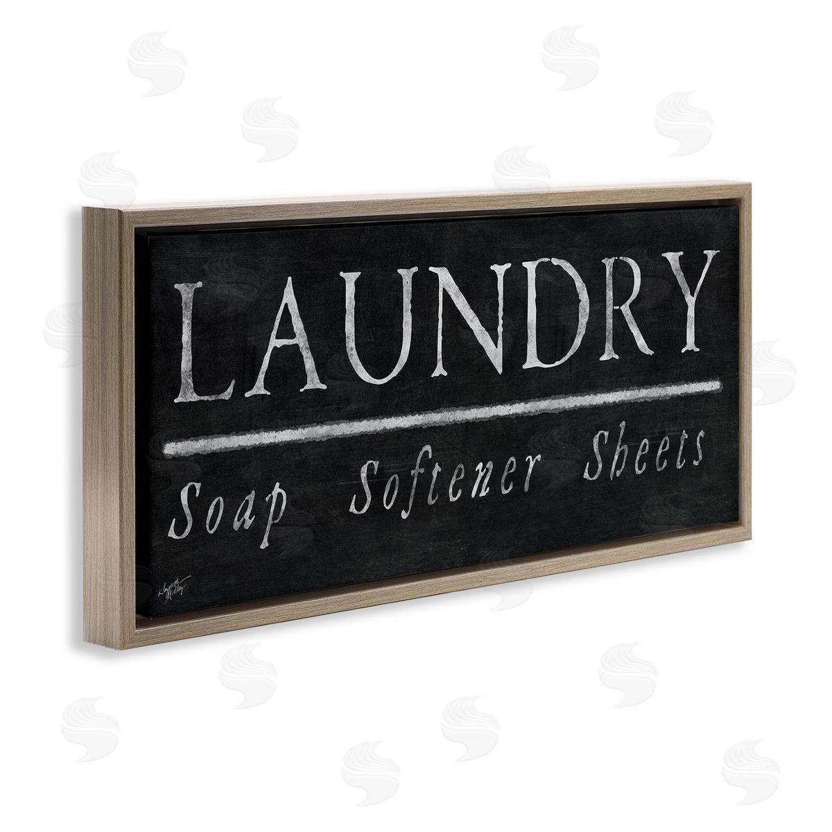 Elizabeth Medley Laundry Materials Black Rustic Chalkboard Signage 