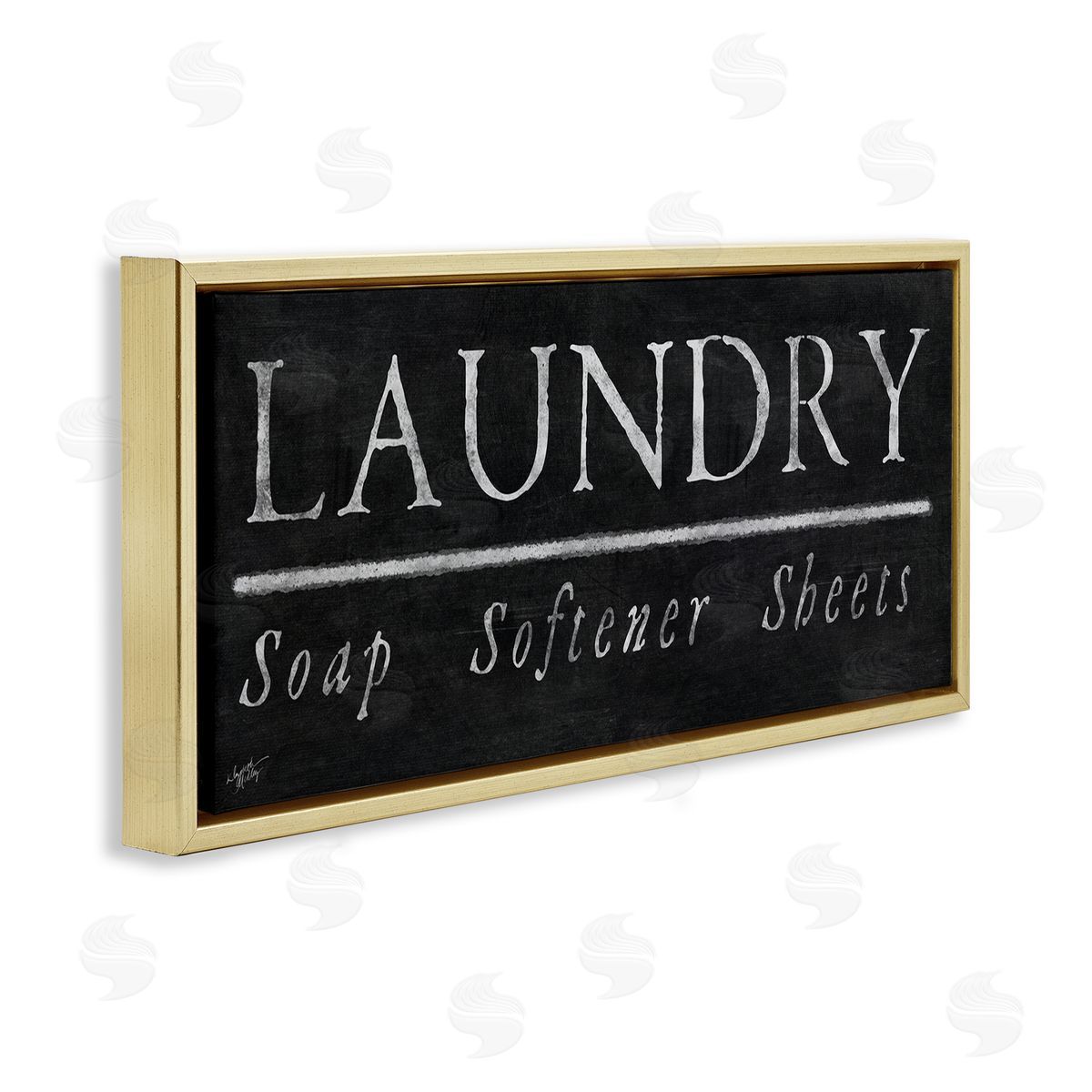 Elizabeth Medley Laundry Materials Black Rustic Chalkboard Signage 
