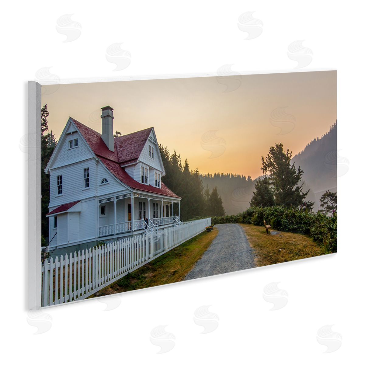 Jeff Poe Photography Cozy Rural Country House Warm Mountain Sunset 