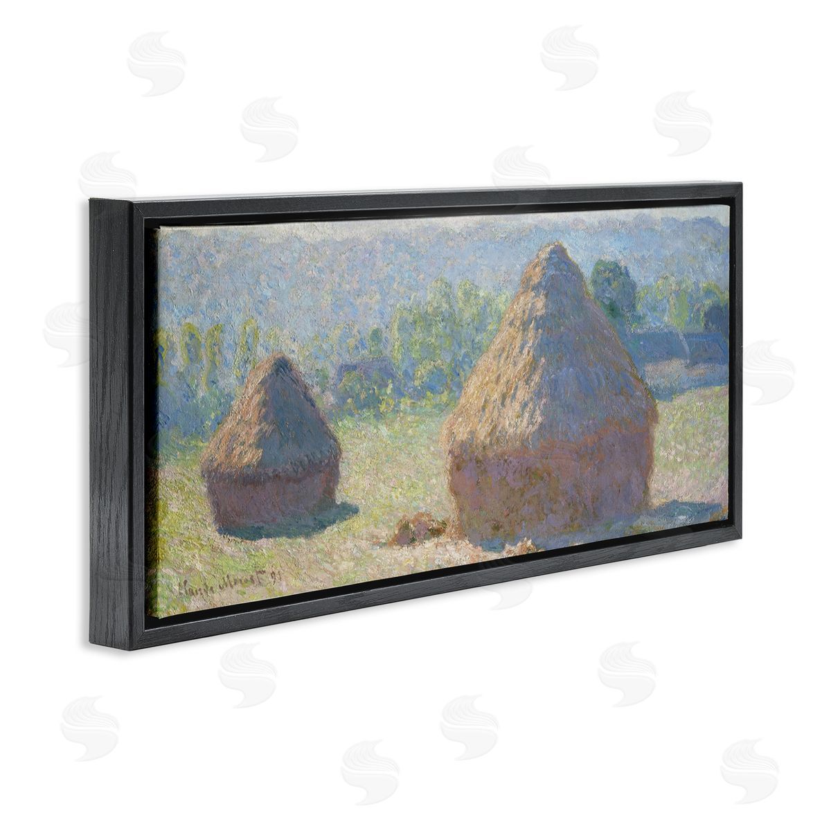one1000paintings Haystacks, End of Summer Classic Claude Monet Painting
