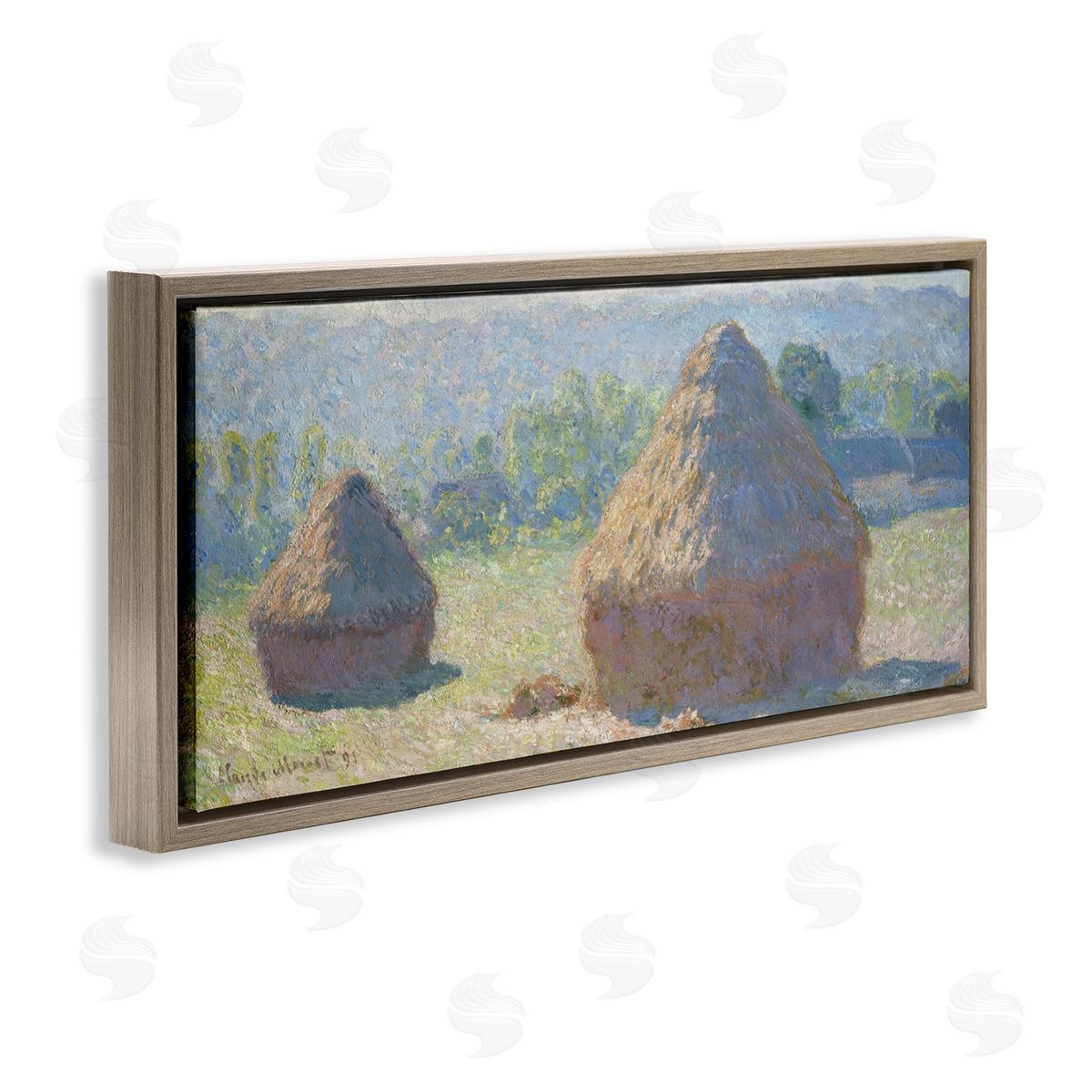 one1000paintings Haystacks, End of Summer Classic Claude Monet Painting