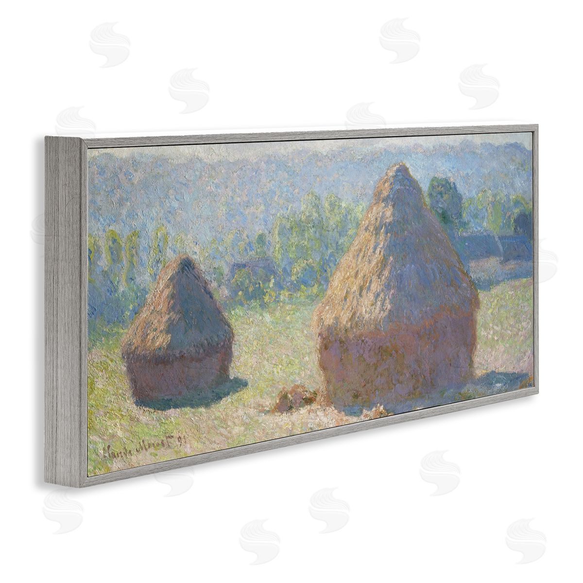 one1000paintings Haystacks, End of Summer Classic Claude Monet Painting