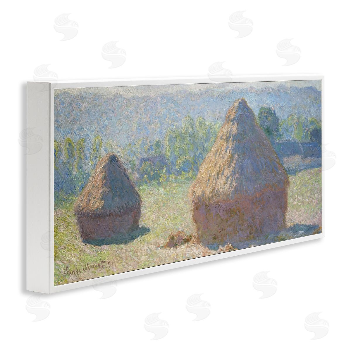 one1000paintings Haystacks, End of Summer Classic Claude Monet Painting