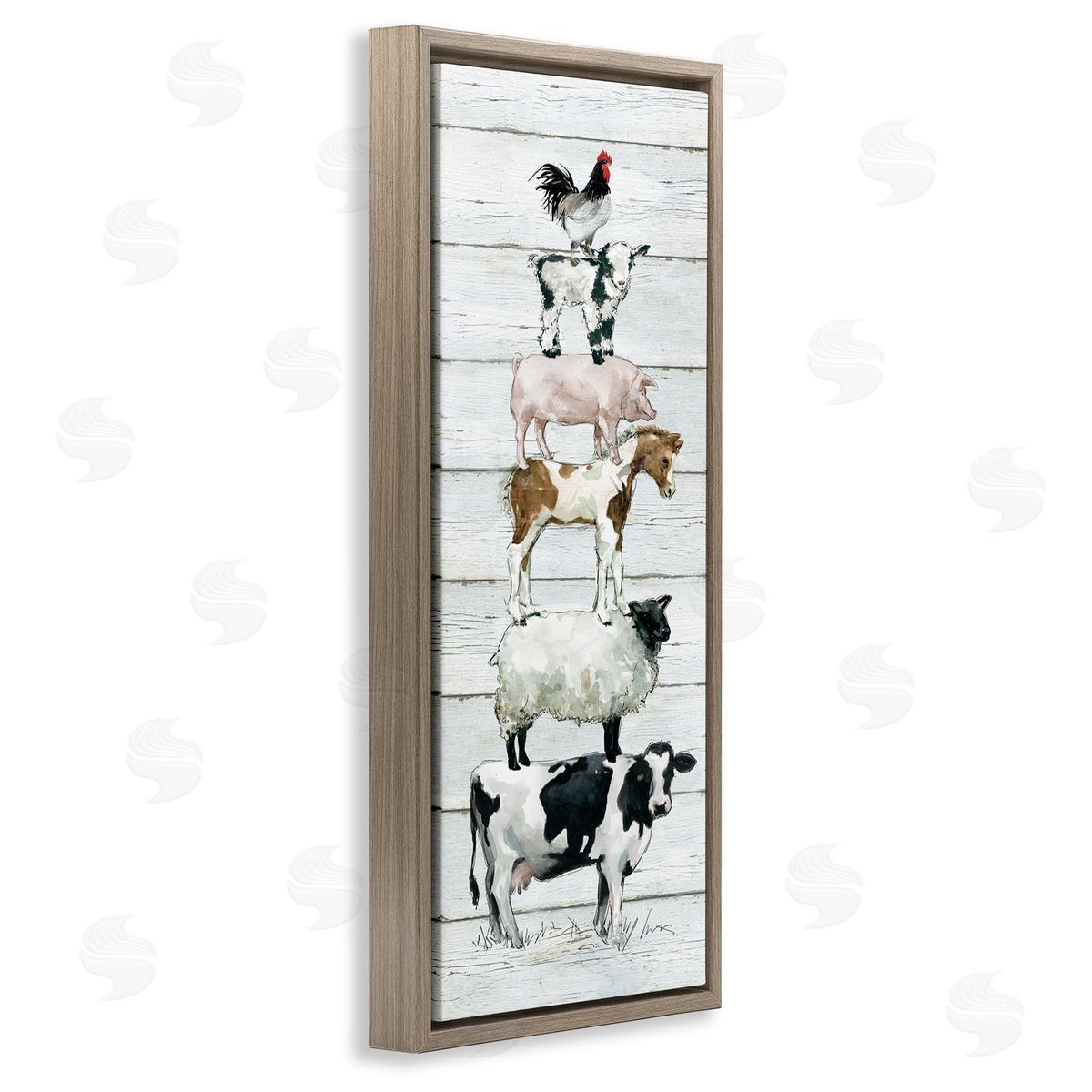 Carol Robinson Balancing Farms Rustic White Plank Pattern 