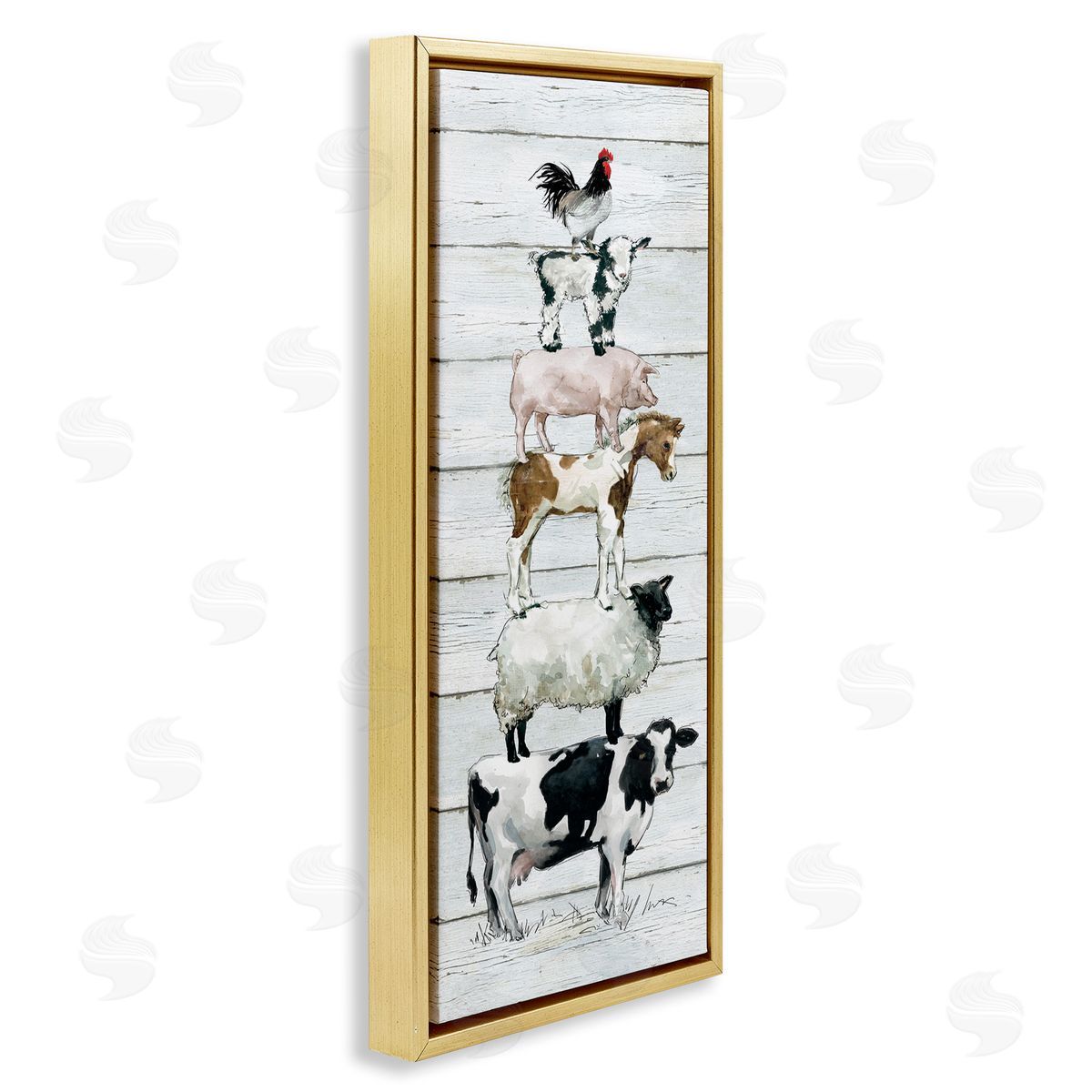 Carol Robinson Balancing Farms Rustic White Plank Pattern 