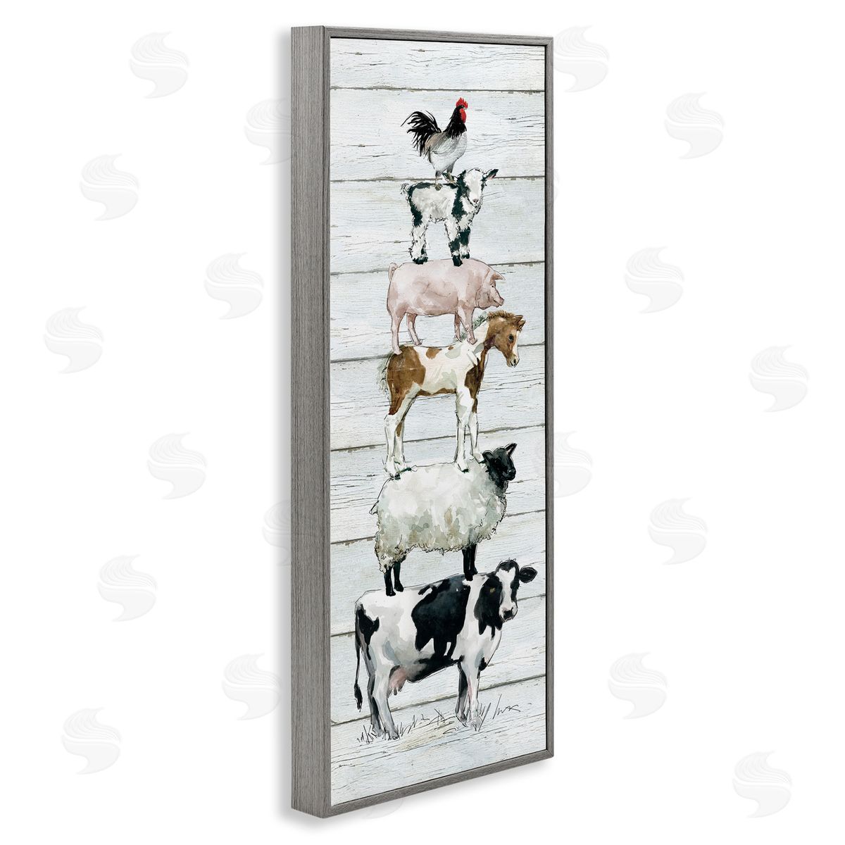 Carol Robinson Balancing Farms Rustic White Plank Pattern 