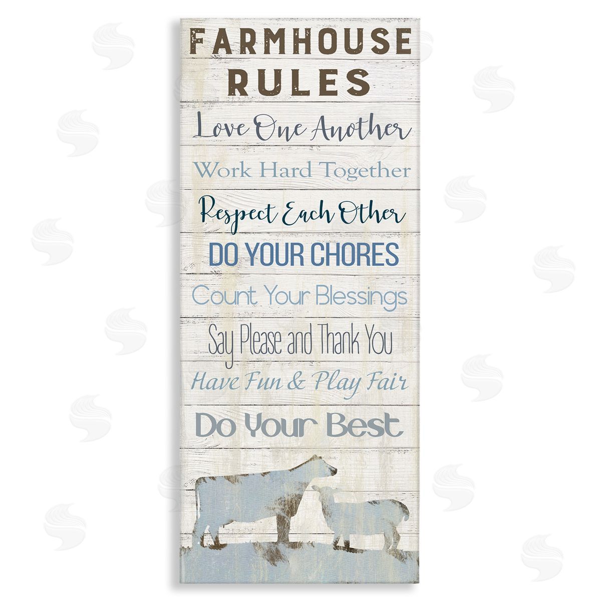 Carol Robinson Farmhouse Rules Heartening Planked List Country Animals 
