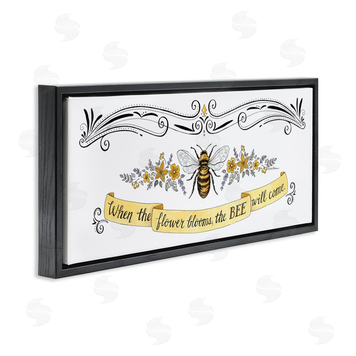 Deb Strain When The Flower Blooms Honey Bee Banner Quote 