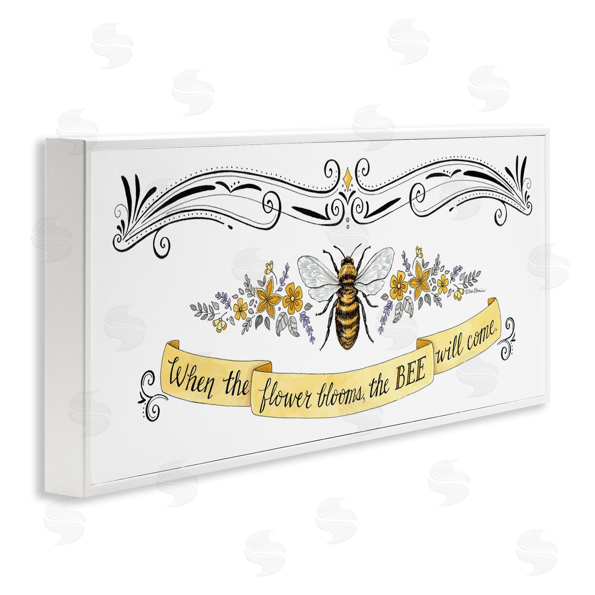 Deb Strain When The Flower Blooms Honey Bee Banner Quote 