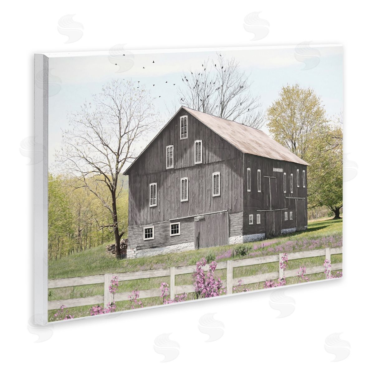 Lori Deiter Rural Country Cottage Comforting Grassy Meadow Flowers Wall Plaque Art Print