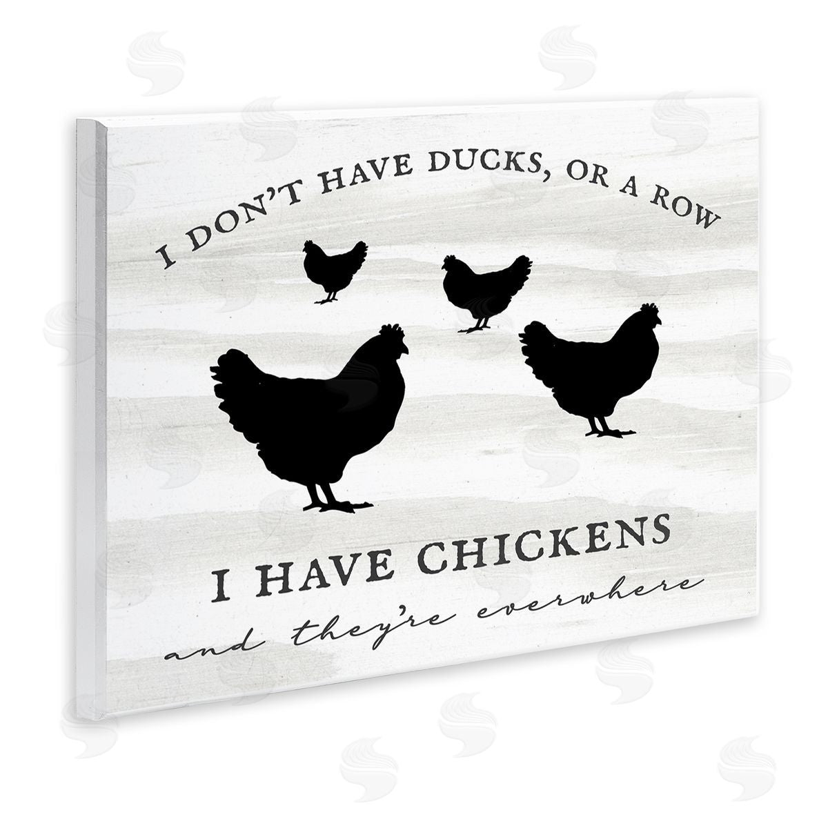 Stupell Studio I Have Chickens Fun Farmhouse Country Typography Sign Wall Plaque Art Print