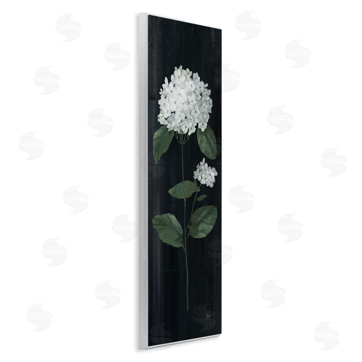 Distressed Hydrangea Flower Blossom Wood Plaque Wall Art, Home Decor by Nan